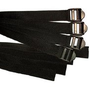 Impacto Protective Products Impacto Metatarsal Webbing Straps For Metguard For Shoes Without Laces, Nylon, One Size, Black METSTRAP